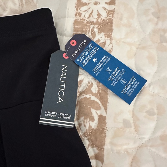 Nautica Sensory Friendly School Uniform Pleated Scooter Skort Navy Girls NWT - Picture 5 of 7